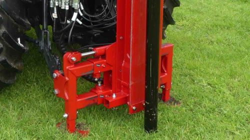 Series 2 MS300 mast shift with rock spike on rear of tractor
